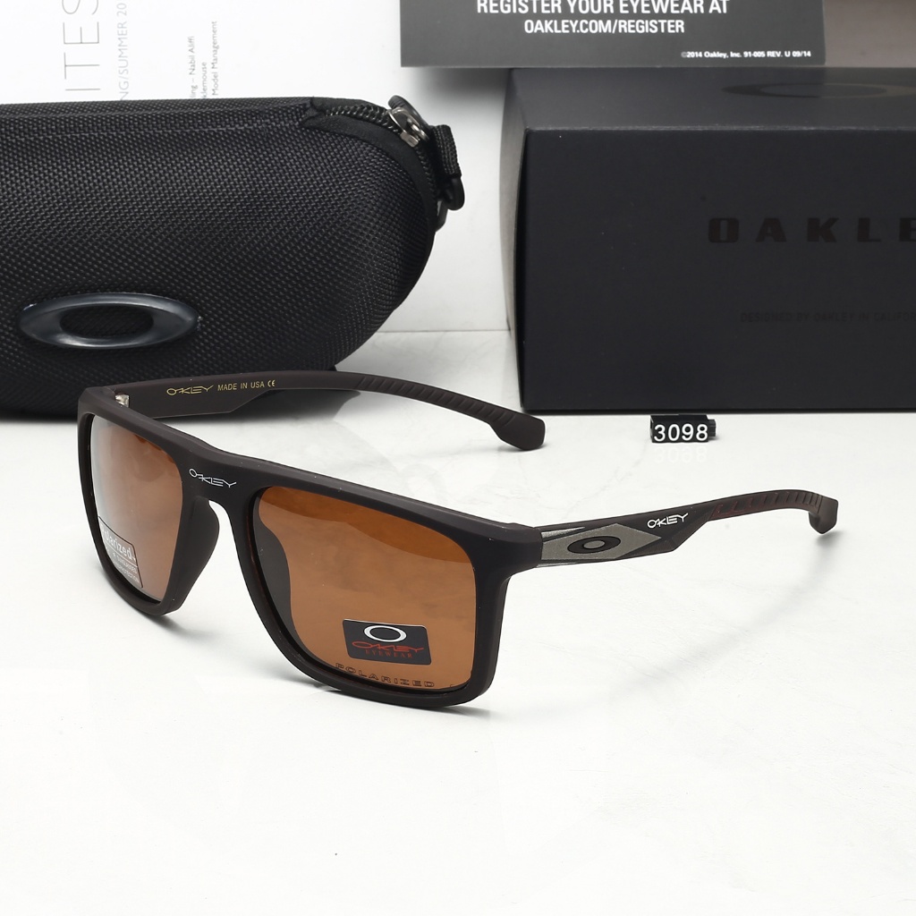 Kính râm vuông giải trí thể thao Oakley Matte Matte Acetate Frame Sunglasses jh6009-dax