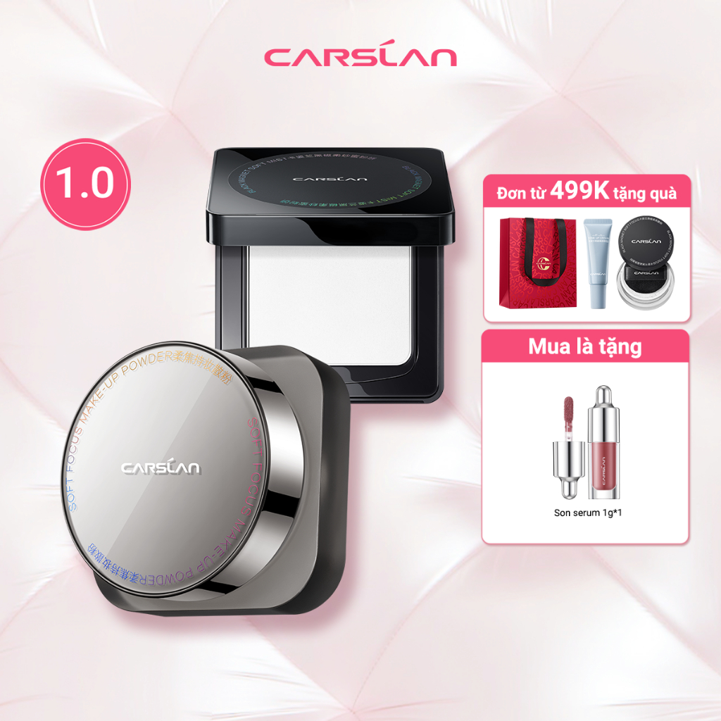 Phấn phủ Black Magnet CARSLAN 1.0 kiềm dầu không màu 3 màu tùy chọn 8g