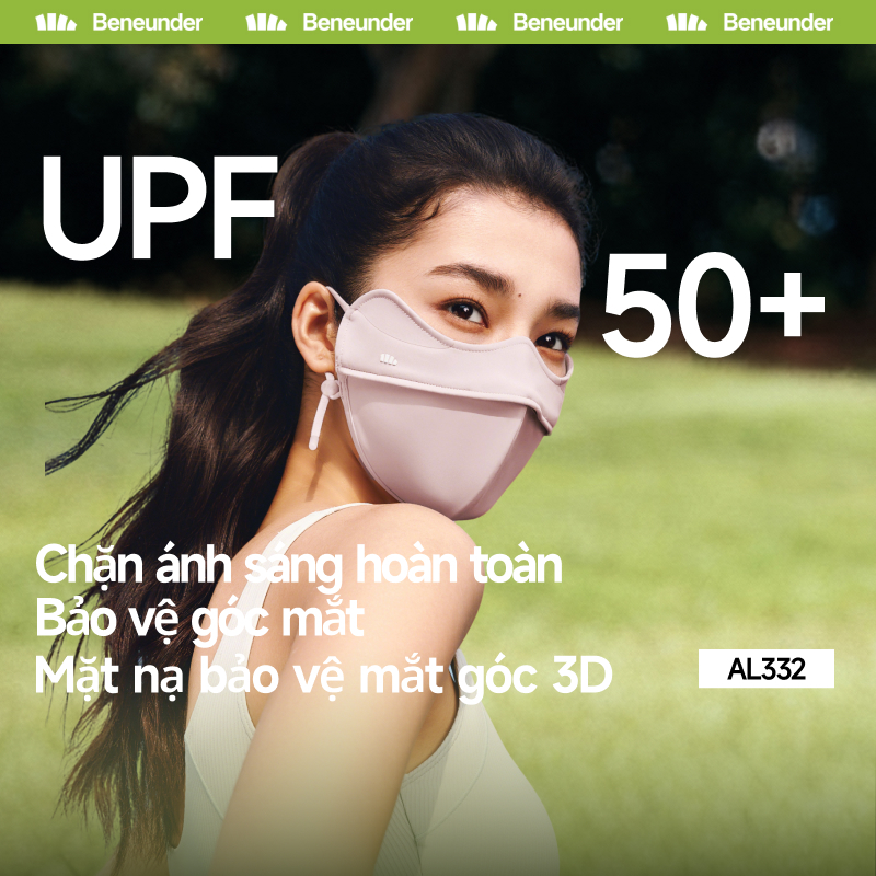 24Ship  Beneunder AL332 / AL335, Mặt nạ UV chống nắng, UPF50 + Có góc mắt, Vải thoáng khí làm mát, K