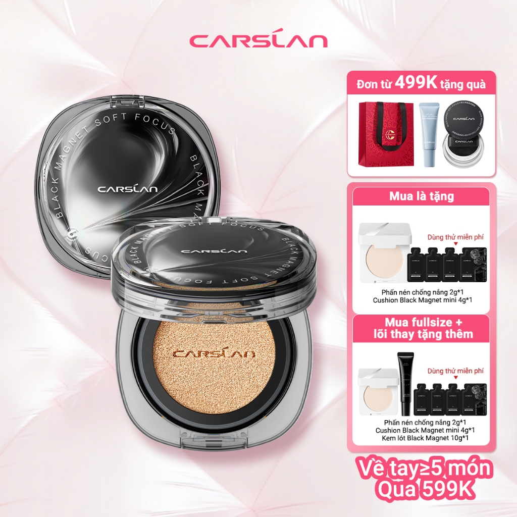Carslan Black Magnet Air Cushion Bảo hiểm kiểm soát dầu Mặc dài 13g