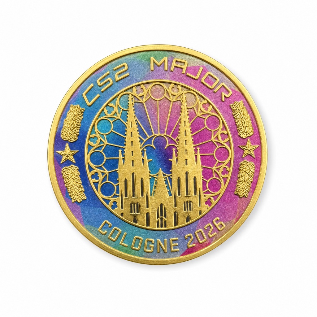 [Ships Fast] CS2 Major Cologne 2026 Souvenir Coin Challenge Coin Đồng Xu Kim Loại Cao Cấp