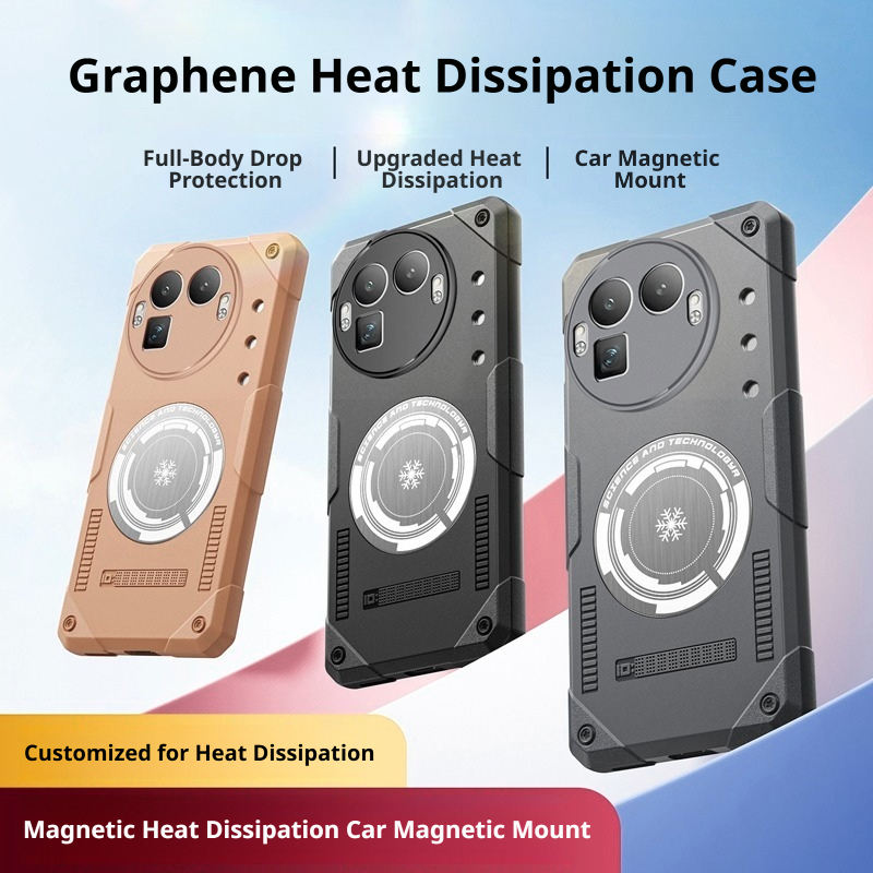 Ốp từ tính làm mát Graphene cho Realme GT7 Pro / GT8 Pro Chống rơi Chống mồ hôi Chống vân tay Ice Ha