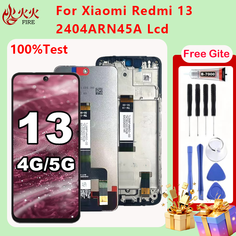 Màn Hình LCD Cho Xiaomi Redmi 13 4G / 5G 2404ARN45A 2406ERN9CI Bộ Số Hóa Màn Hình Cảm Ứng Có Khung P