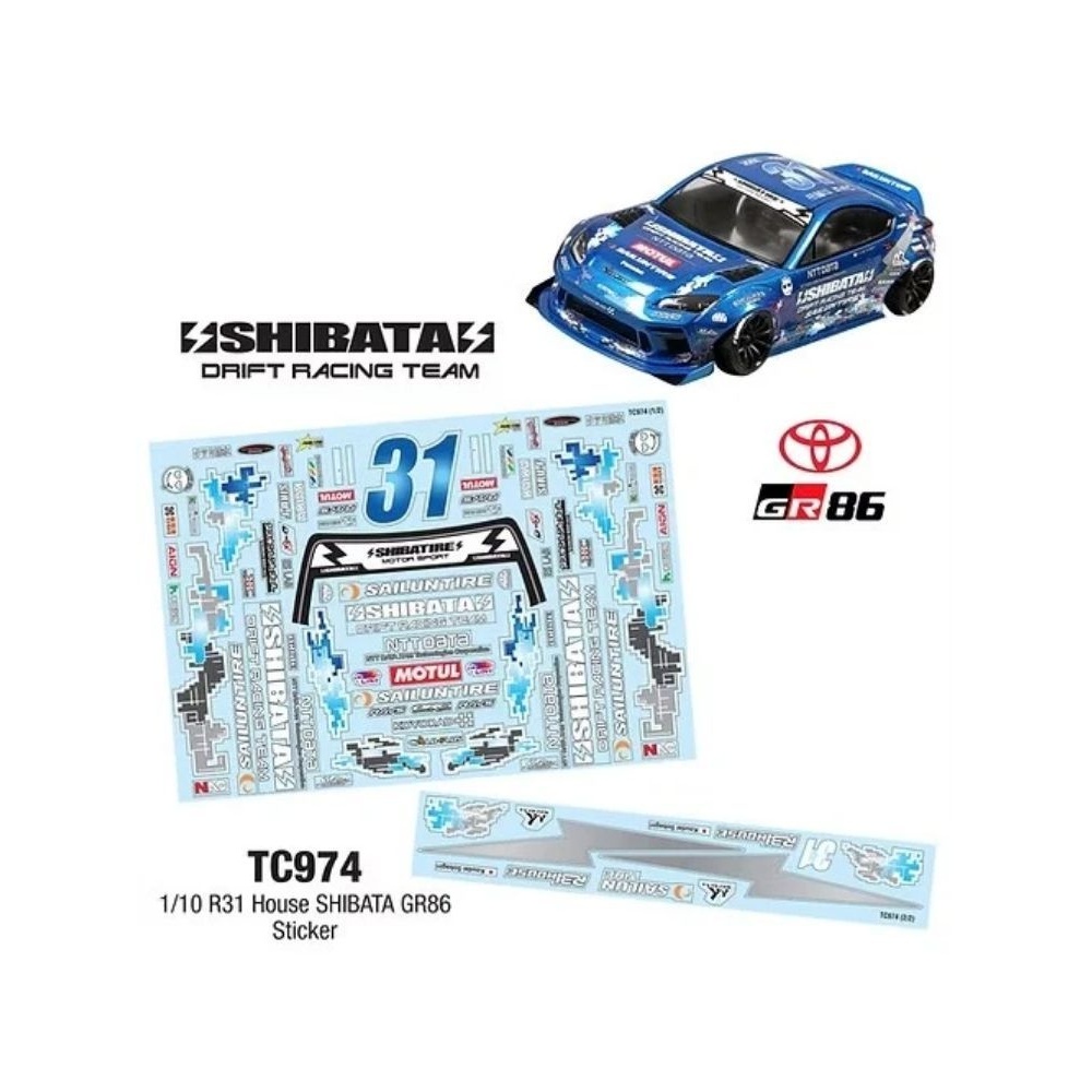 Nhãn dán SHIBATA GR86 Nhà TC974 R31