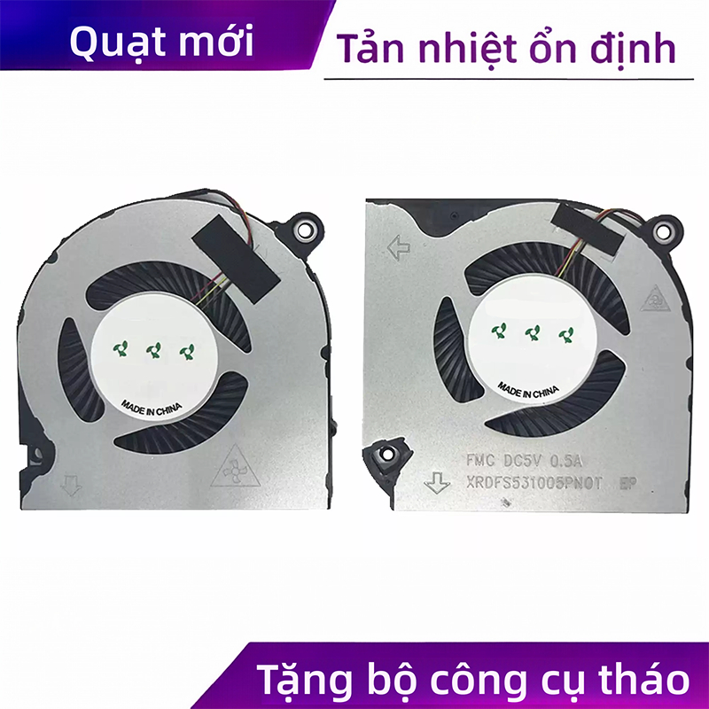 Thích hợp cho máy tính xách tay Acer A715-41G A715-42G / 74G / 75G AN515-43 N17C2 N19C5 Series Quạt 