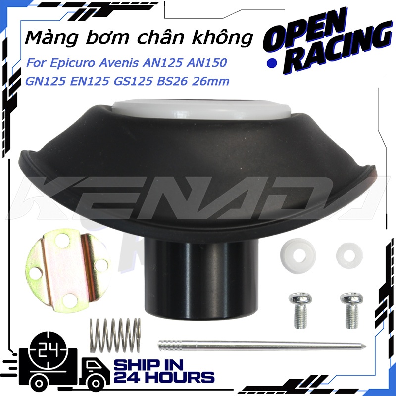 Màng Bơm Trái Ga Bình Xăng Con Màng Ga Epicuro Avenis AN125 AN150 GN125 EN125 GS125 BS26 26mm