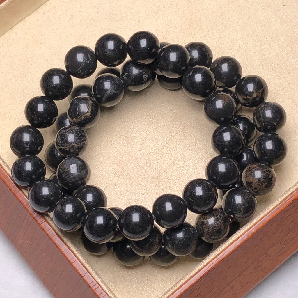 Vòng tay Opal đen tự nhiên 10mm Dark Opal Glow