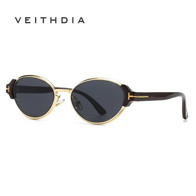 Kính Mát Mắt Mèo Thời Trang VEITHDIA Retro Khung Nhỏ UV400 Bảo Vệ Cho Tiệc Ngoài Trời Phố C9822