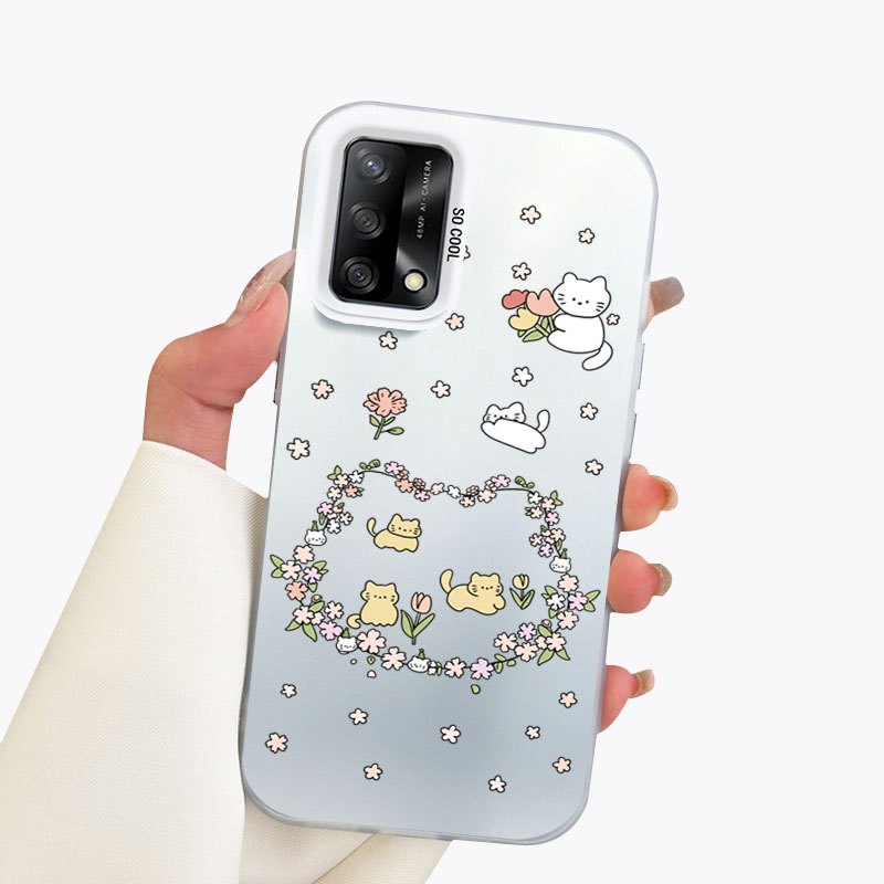 Ốp Điện Thoại YBD Cho OPPO A74 4G A95 4G F19 F19S Reno 6 Lite 4G Dễ Thương Winnie The Pooh Flower Ka