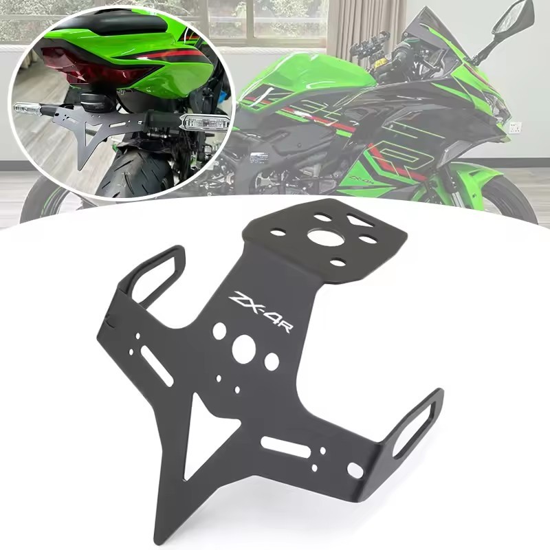Dành Cho KAWASAKI ZX-4RR ZX4RR ZX 4RR ZX4R ZX-4R ZX-25R Biển Số Giá Đỡ LED Bật Đèn Tín Hiệu Xe Máy Đ