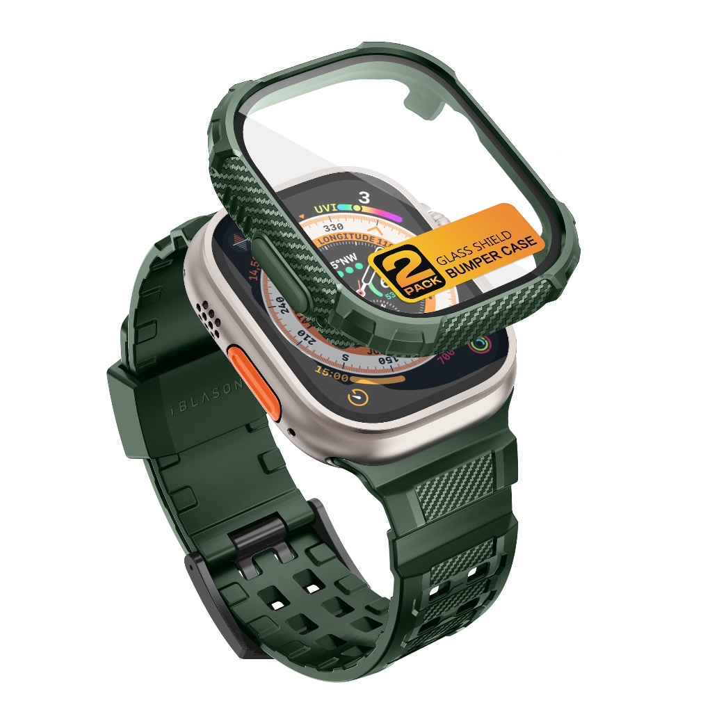 I-Blason Armorbox cho Apple Watch Ultra 3 / 2 / 1 Band 49mm với 2 gói Tích hợp bảo vệ màn hình bằng 