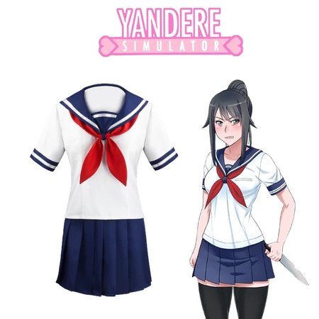 Yandere Simulator Ayano Aishi JK Đồng Phục Hóa Trang Trang Chơi Game Roleplay Trang Phục