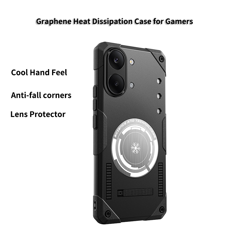 Ốp từ tính làm mát Graphene cho Poco F6 F7 Poco X7 Pro X8 Pro Max Chống rơi Chống mồ hôi Chống vân t