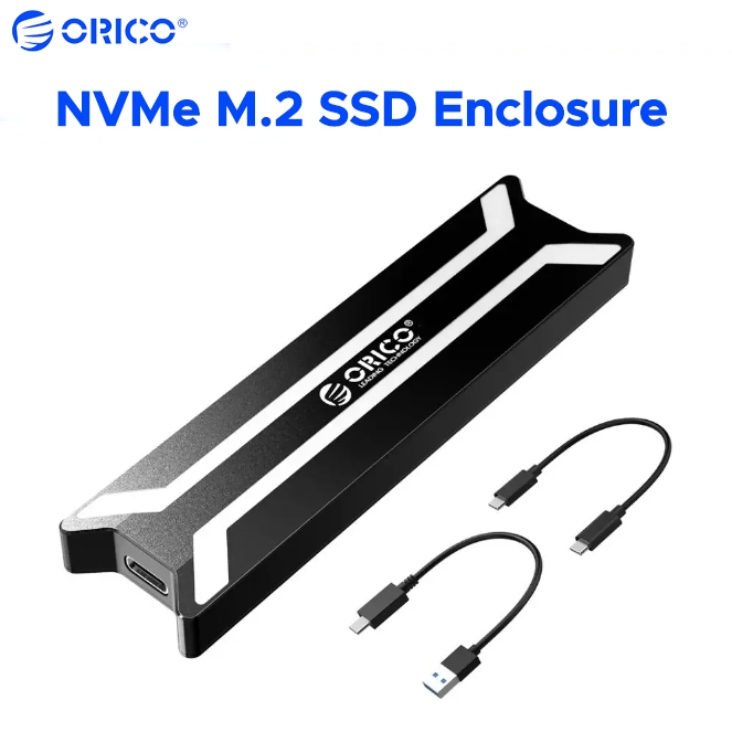 Vỏ SSD ORICO M.2 NVMe 10Gbps USB 3.1 Type-C Ổ cứng gắn ngoài bằng nhôm Hỗ trợ 2230 / 2242 / 2260 / 2