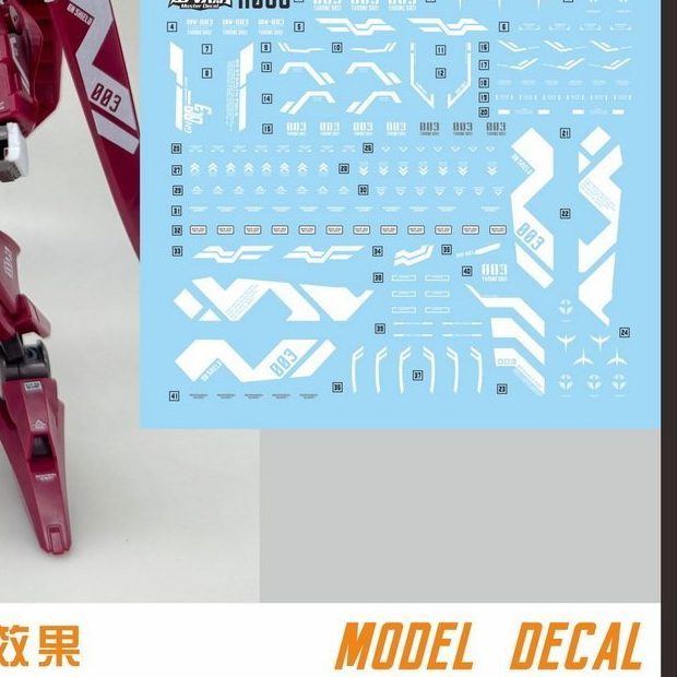 20260707 Decal trượt nước chi tiết MASTER áp dụng cho mẫu H068 HG 00 1 / 144 Throne Drei GNW-003 khô