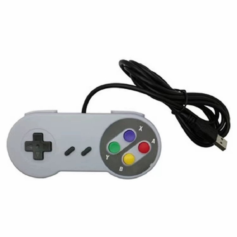 Cổ Điển Retro Siêu USB Bộ Điều Khiển Tay Cầm Chơi Game Cần Điều Khiển Cho Nintendo Cho SNES Bộ Điều 