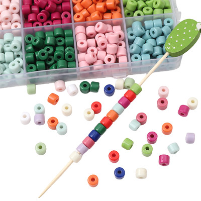 6mm Hình Trụ Vòng Tay Acrylic Hạt Nhiều Màu Rời Miếng Đệm Hạt Cho DIY Handmade Vòng Tay Vòng Cổ Trang Sức Làm Phụ Kiện