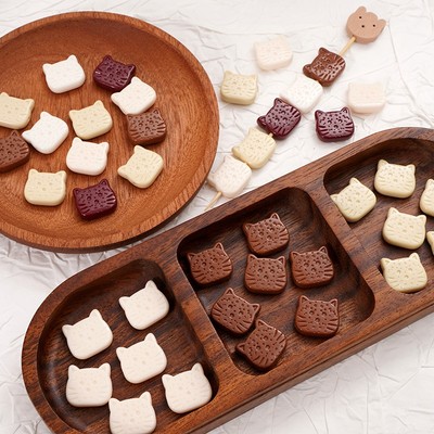 17x16mm 5 Chiếc Acrylic Cookie Hình Mèo Dễ Thương Hạt Cho DIY Vòng Tay Vòng Cổ Trang Sức Làm Phụ Kiện