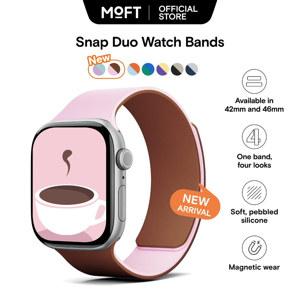 【NEW】MOFT Dây Đeo Đồng Hồ Snap Bền Bỉ Và Kiểu Dáng Thời Trang Cho Đồng Hồ cho iWatch 42mm/46mm