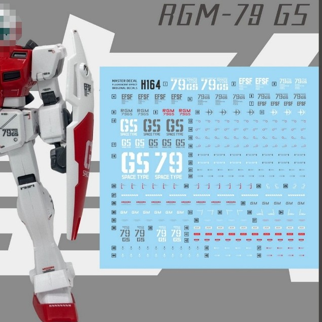 Decal trượt nước MASTER H164 cho HG GM COMMAND SPACE (Không bao gồm bộ dụng cụ mô hình)