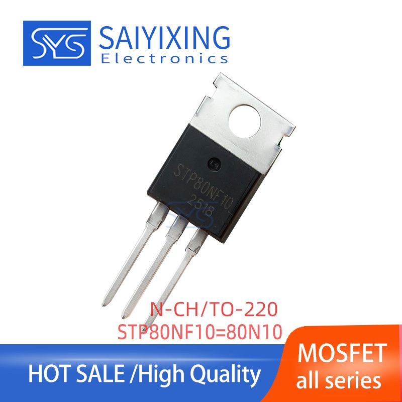 6 Chiếc Mới 80N10 STP80NF10 80NF10 TO-220 Transistor 80A 100V P80NF10