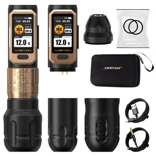 Ambition Soldier Pro 520 Bút xăm chuyên nghiệp [Tạo cho các mẫu phức tạp] Kiểm soát lực cơ bản 520g.cm | Hành trình chính xác 6 đoạn xác định đường cong đầu ra của bạn