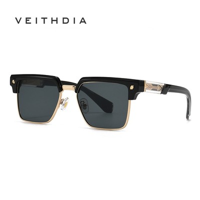VEITHDIA Nam Hợp Thời Trang Chống Tia UV400 Kính Lái Xe Vuông Nữ Retro Cho Tiệc Ngoài Trời 26116