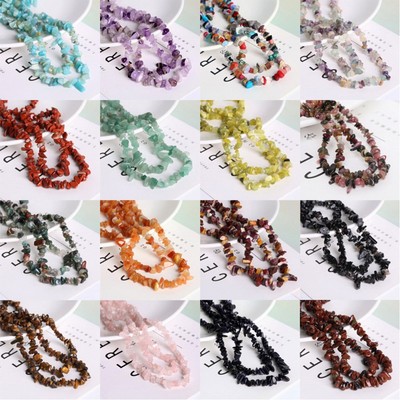 80cm / Dây Hạt Đá Tự Nhiên 3-8mm Mã Não Turquolse Sỏi Không Đều Chip Hạt Để Trang Sức Làm Vòng Tay DIY