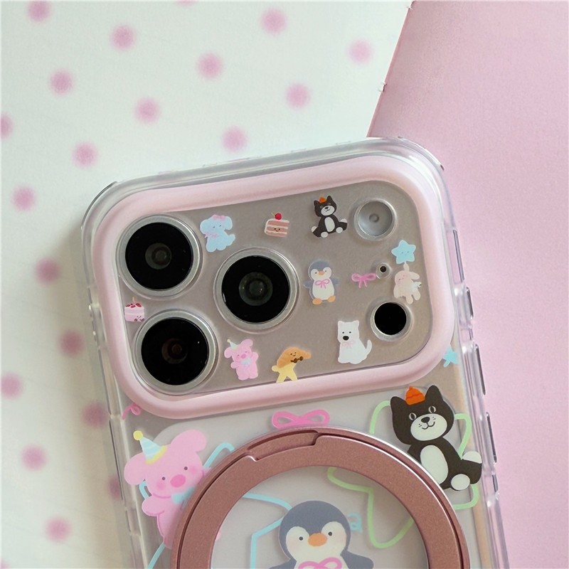 Ốp điện thoại xử lý iPhone 17 Pro Max Penguin pattern TPU cho iPhone 17 Pro Max