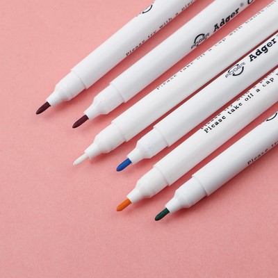1pc 15.5cm Bút hòa tan trong nước tự động có nhiều lựa chọn màu sắc để hỗ trợ thêu tại nhà tiện lợi