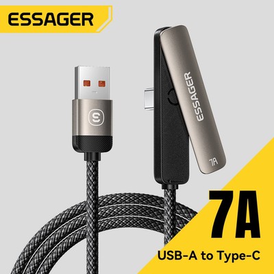 Cáp dữ liệu đứng tương thích hoàn toàn Essager A-C 7A cho Huawei Honor OPPO