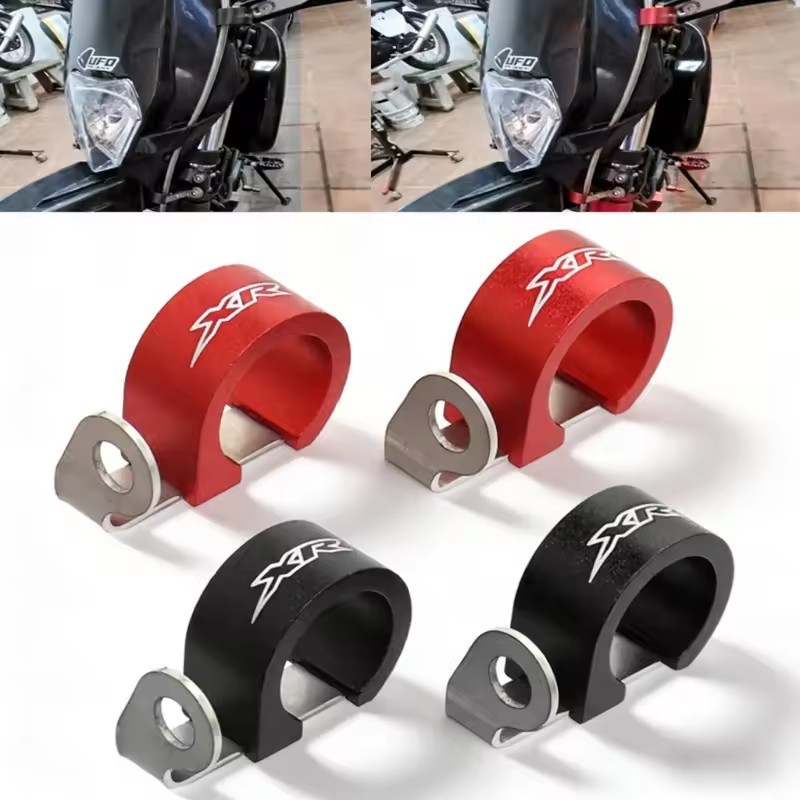 XR LOGO Dây Phanh Ống Kẹp Cho Xe Honda XR250L XR250R XR650R XR650L XR250 XR400 XR600 Cáp Phanh Dầu Ố