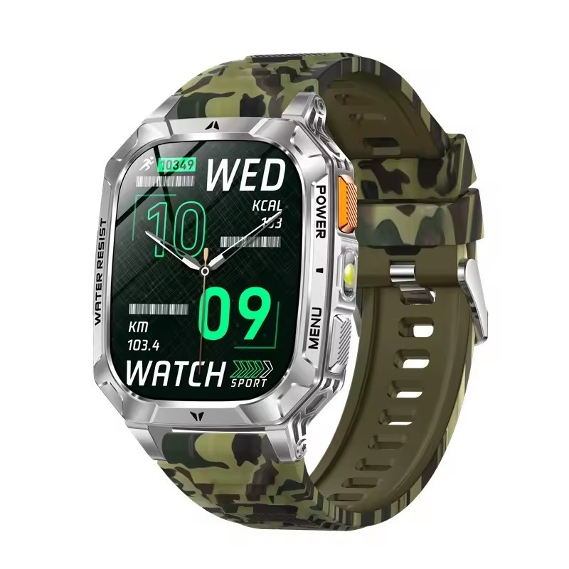 AK103 Đồng hồ thông minh Gọi BT Fitness Màn hình IP68 chống nước thể thao 2.01