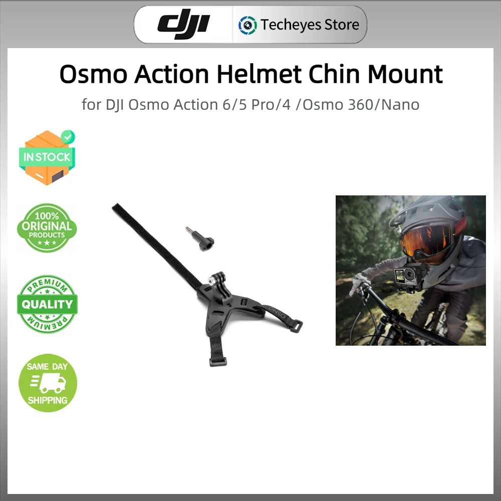 Mũ bảo hiểm hành động DJI Osmo Chin Mount cho DJI Osmo Action 6 / 5 Pro / 4 / 3 / Osmo 360 / Osmo Na