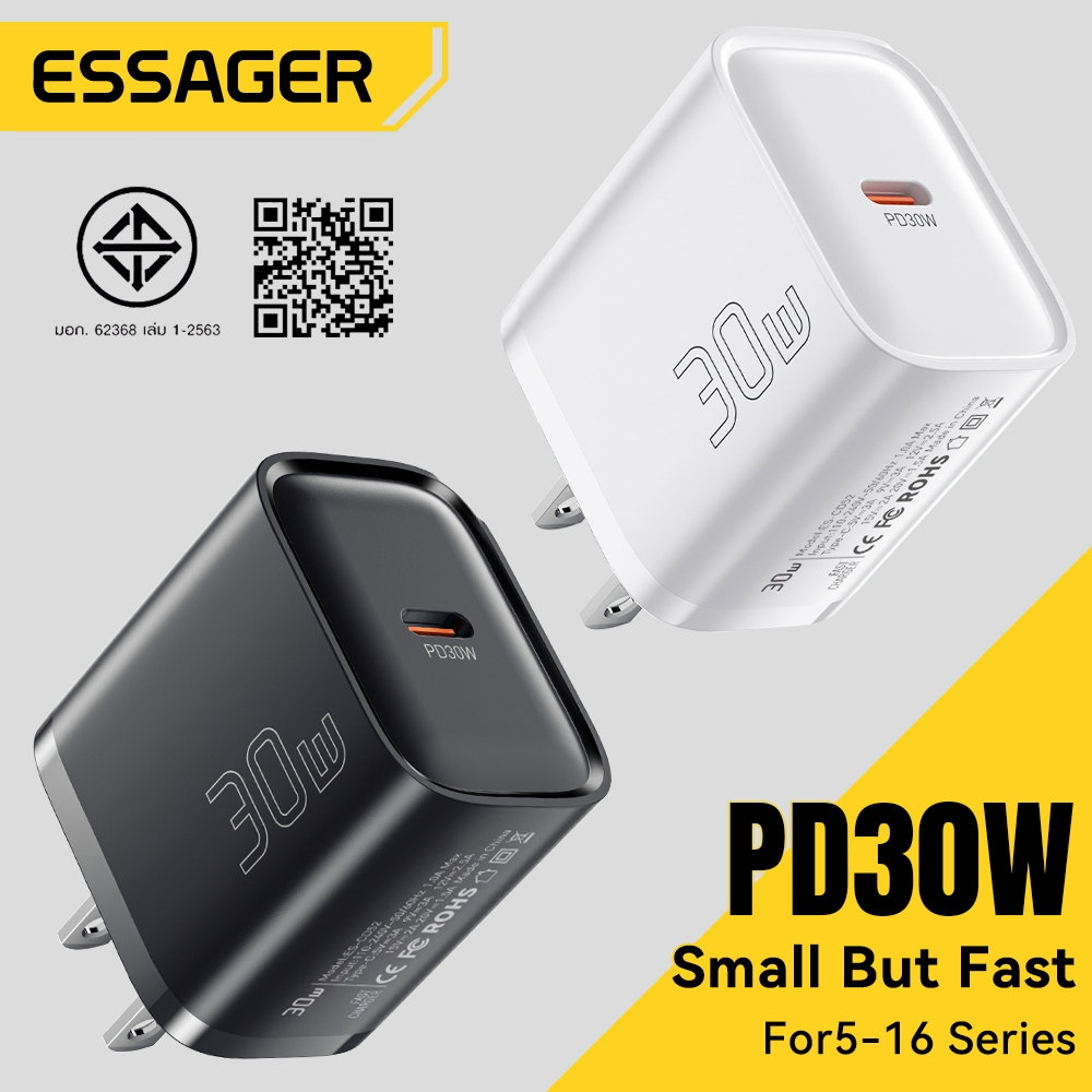 Essager PD 20W / 30W USB-C Sạc Nhanh Loại C Adapter 3A Loại C Cắm Sạc Tường