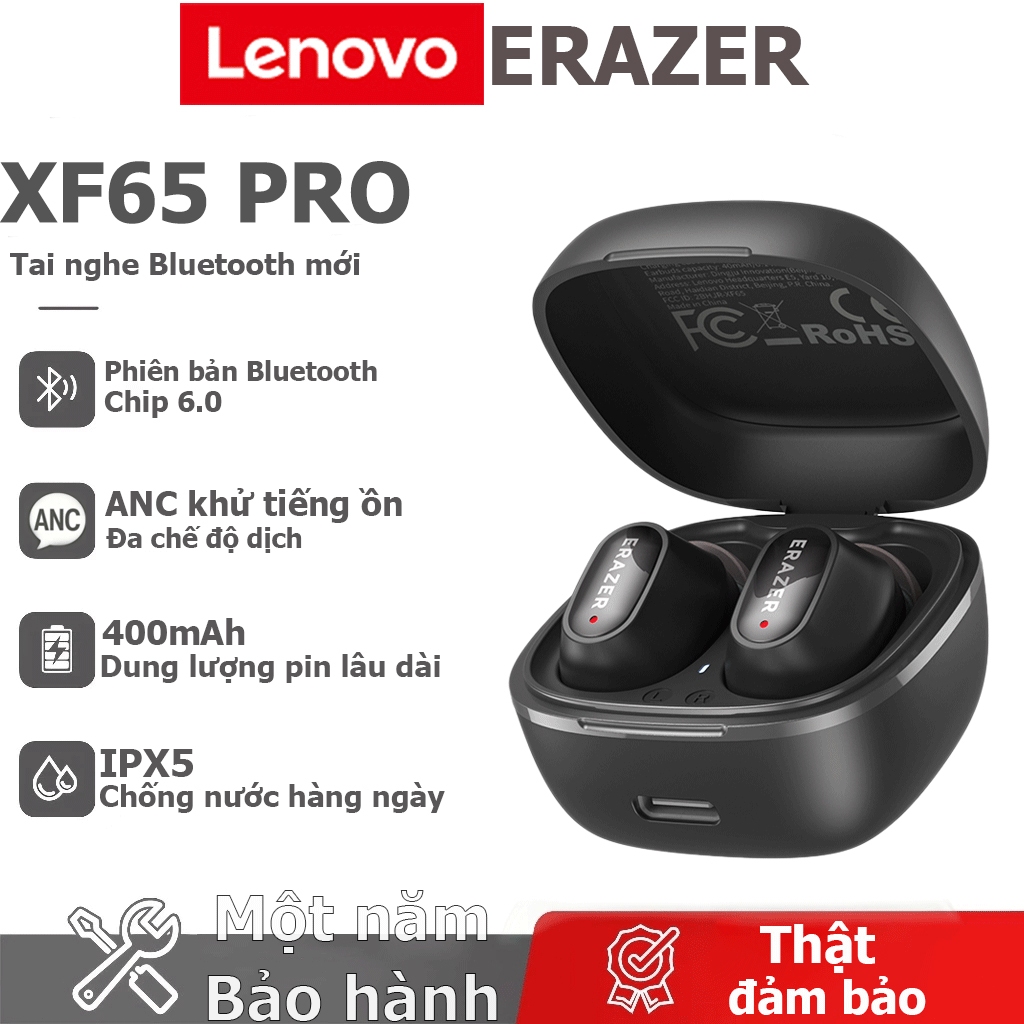 Lenovo ERAZER XF65 PRO AI Dịch Tai Nghe Bluetooth ANC Khử Tiếng Ồn Tai Nghe…
