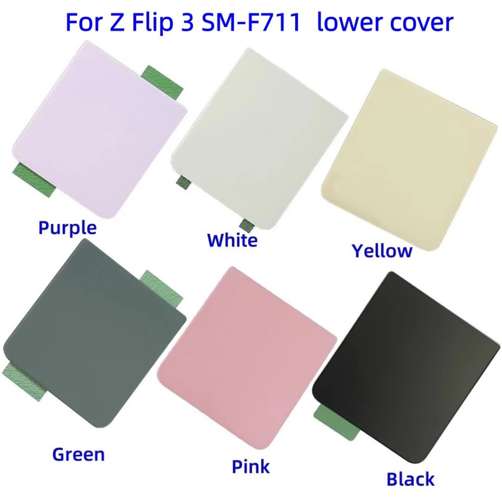 Vỏ dưới ZFlip3 Vỏ sau vỏ pin mặt sau cho Samsung Galaxy Z Flip3 SM-F711U F711N F711B F711 Phụ tùng t