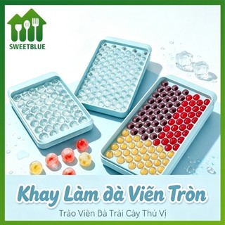 SWEET Mini Ice Cube Khay 104 Lỗ Tròn Đá Bóng Khuôn Nhỏ Nghiền Đá Khay Để Làm Lạnh Đồ Uống Cà Phê Nước ép Dụng Cụ Silicona BPA Free n