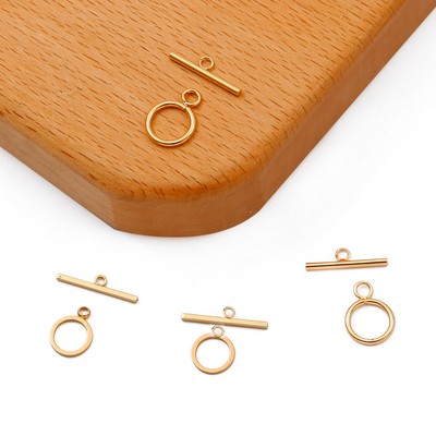 1 Bộ 18K Mạ Vàng Đồng OT Chuyển Đổi Móc Vòng Tay Vòng Cổ Kết Nối Cho DIY Trang Sức Tìm Làm Phụ Kiện
