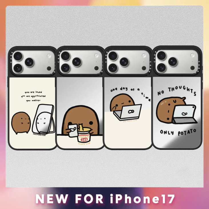 CASETY Sad Potato Club Ốp lưng Từ Tính Cho iPhone 17 Air 17Pro 16 15 14 13 12 Plus Pro Max Ốp Lưng G