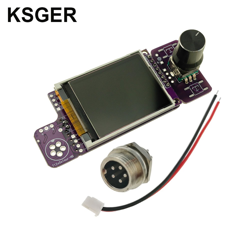 KSGER T12 Bộ Điều Khiển DIY Bộ Dụng Cụ STC V2.3 Trạm Hàn Đầu Sắt Hàn 1.8 Inch Màn Hình Dụng Cụ Điện 