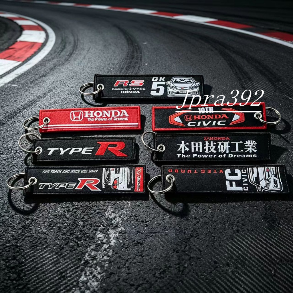 1 thẻ vòng gấp chìa khóa ô tô kiểu JDM, thích hợp cho Type-R Honda Civic GK5