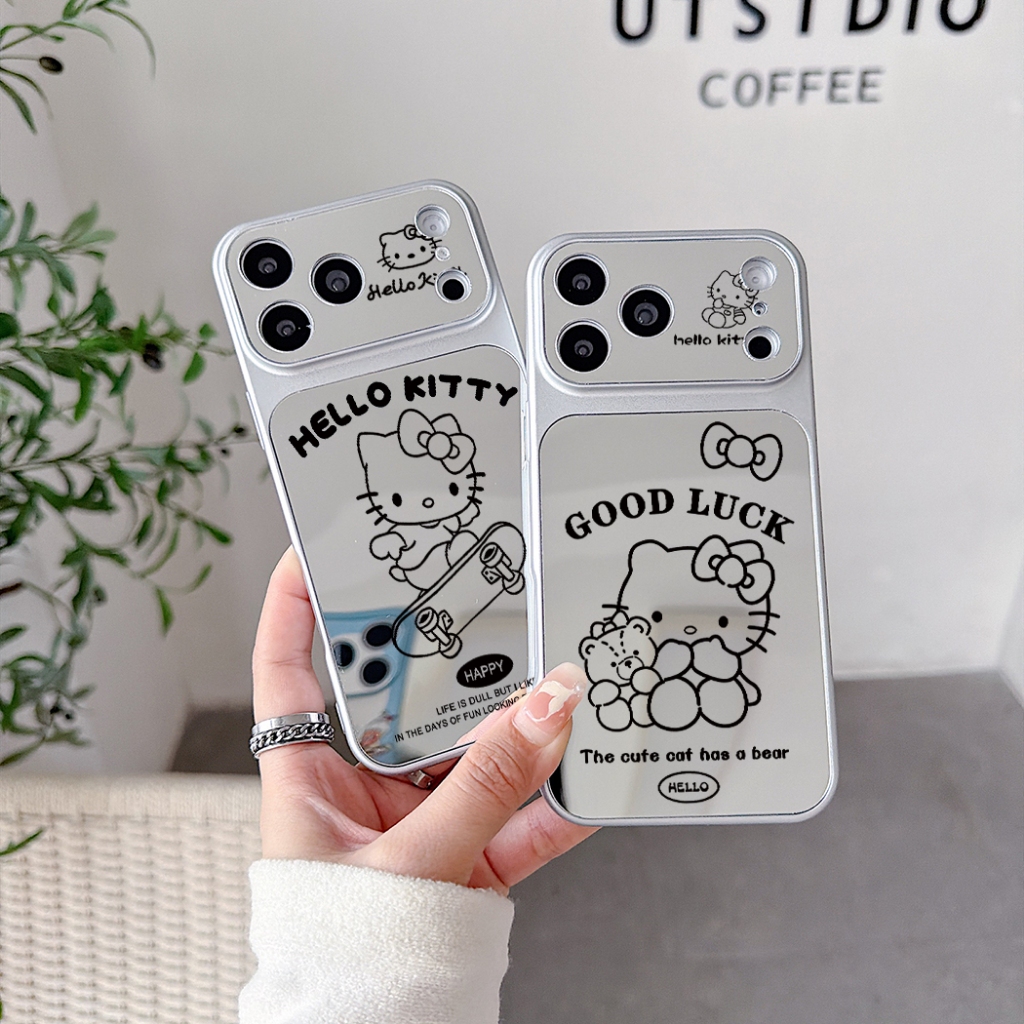 Thích hợp cho MOTO Edge 60 Fusion 70 Pro G75 G34 G35 G24 KT Cat Mirror TPU Phone Case