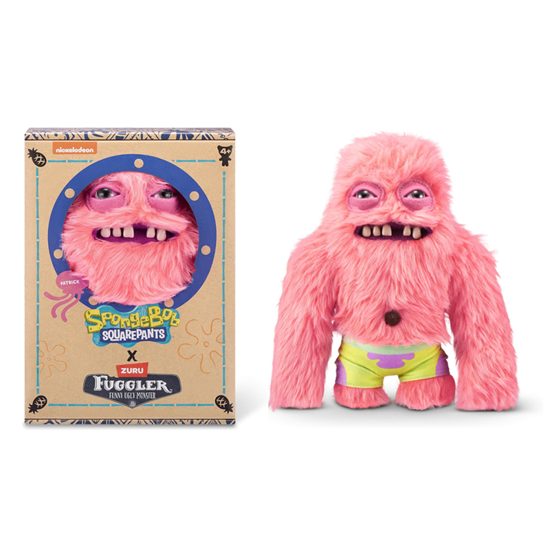 Fuggler SpongeBob SquarePants Đồ chơi sang trọng 9 Inch-Patrick, Búp bê sang trọng ngộ nghĩnh