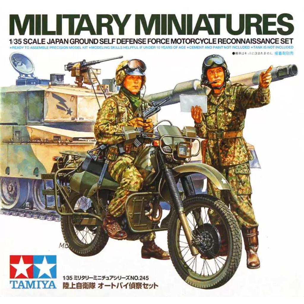 Tamiya 35245 Bộ mô hình tỷ lệ 1 / 35 Bộ trinh sát xe máy JGSDF Nhật Bản