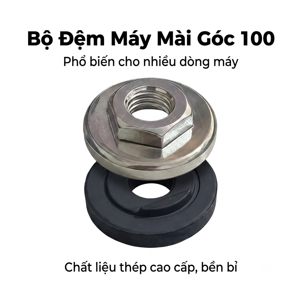 Bán buôn 50 / 100 CÁI M10 Máy mài góc Mặt bích Đai ốc 100mm Đĩa cắt tấm kẹp thay thế