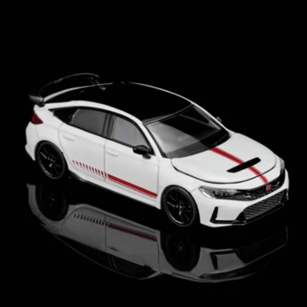 Motorhelix M65335 1 / 64 Honda Honda Civic TYPE R FL5 Uitimate Edition Trắng Diecast Quy Mô Mô Xe Ô 