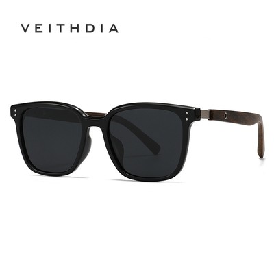VEITHDIA Kính râm phân cực nam mới dành cho nữ Kính vuông chống tia cực tím để lái xe câu cá ngoài trời 10058