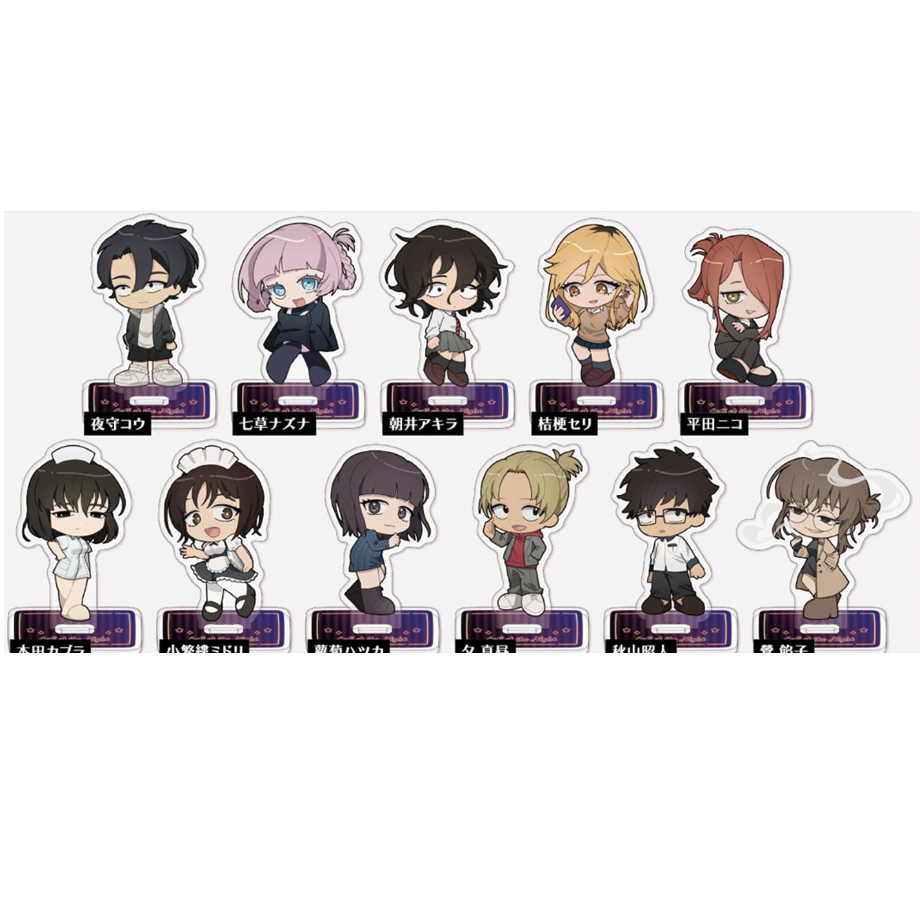 Call of the Night Ko Asahi Kikyo Seri Yashiro Hikaru Nanakusa Nazuna Honda Mini Acrylic Đứng Bộ