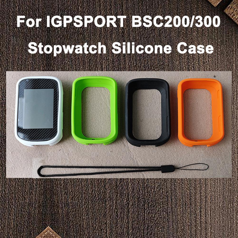 Ốp Bảo Vệ Silicon Cho IGPSPORT BSC200S BSC300T Chronograph Với Phim Bảo Vệ Và Phụ Kiện Dây